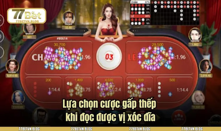 Lựa chọn cược gấp thếp khi đọc được vị xóc đĩa