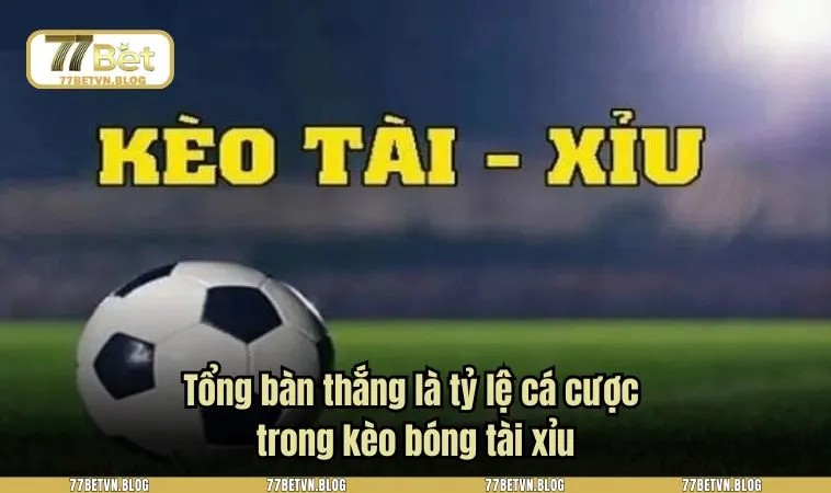 Tổng bàn thắng là tỷ lệ cá cược trong kèo bóng tài xỉu
